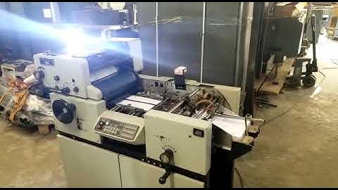 Working Video OF Multilith 3850 Offset Printing Machine - Single Color
