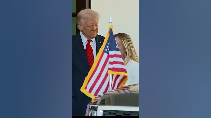 President Trump meets with the Prime Minister of Italy, Giorgia Meloni