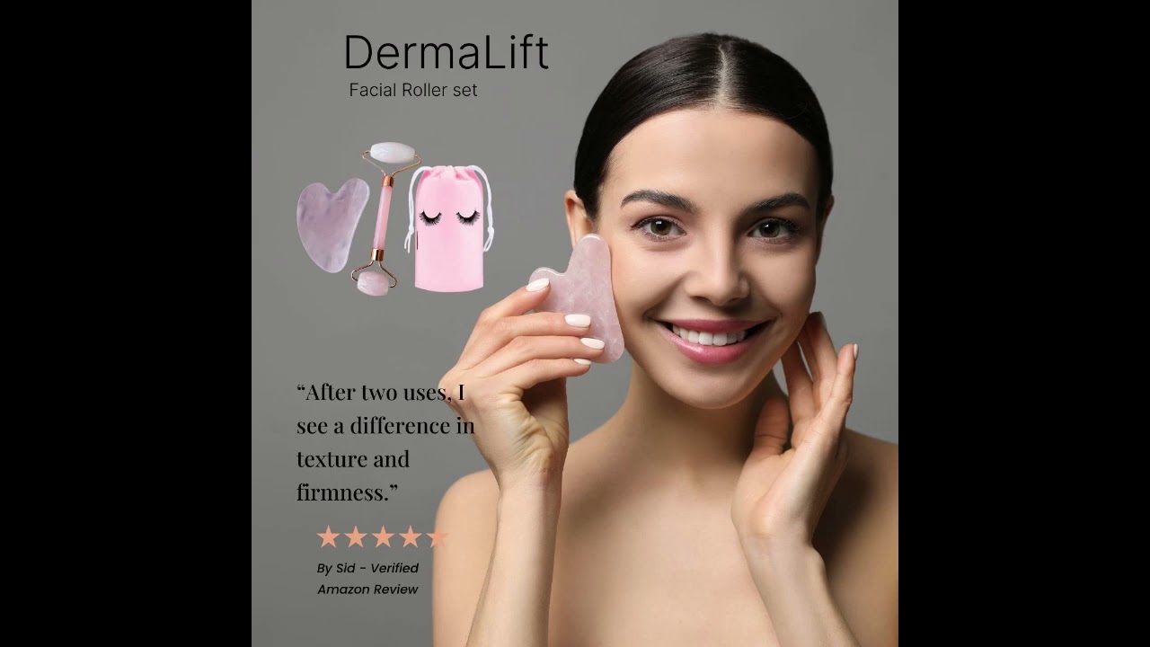 Facial Roller Gua Sha set + FREE BAG+ FREE SHIPPING 