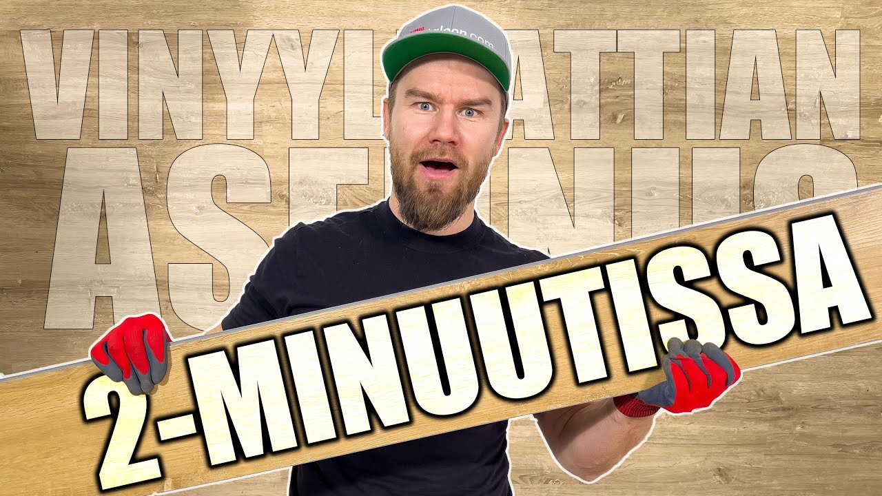 Vinyylilattian asennus Taloon com YouTube