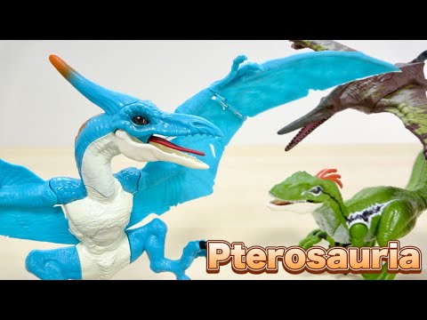 巨大な翼竜はプテラノドン!? ROBO ALIVE 翼竜をレビュー - YouTube