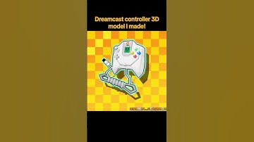 Dreamcast Controller model/animation I made! #retrogaming #pixelart #videogames #dreamcast #fyp