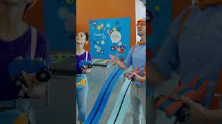 Who Will Win the Race? Blippi or Meekah? #shorts