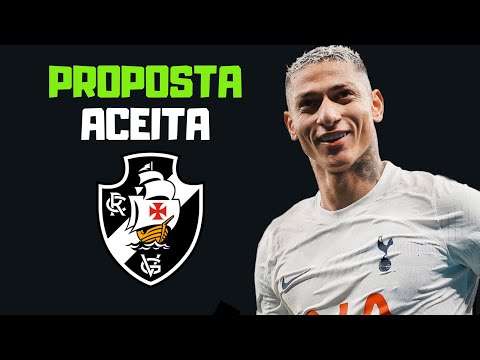 URGENTE🚨RICHARLISON ACEITA PROPOSTA DO VASCO | VASCO FECHA MAIS UM REFORÇO | SANTA FÉ x VASCO