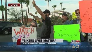 Hundreds of motorcycles take to the streets in awareness movement