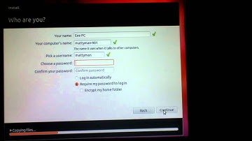 installing Linux on a Asus Eee PC 901