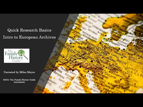 TFHG - Intro to European Archives
