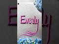 Everly 🌸Name in sand | Meaningful Sand Art | Elegant Name Calligraphy #Everly #SandArt #Calligraphy