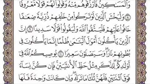 سورة النساء الشيخ ياسر الدوسري صفحة ٧٨