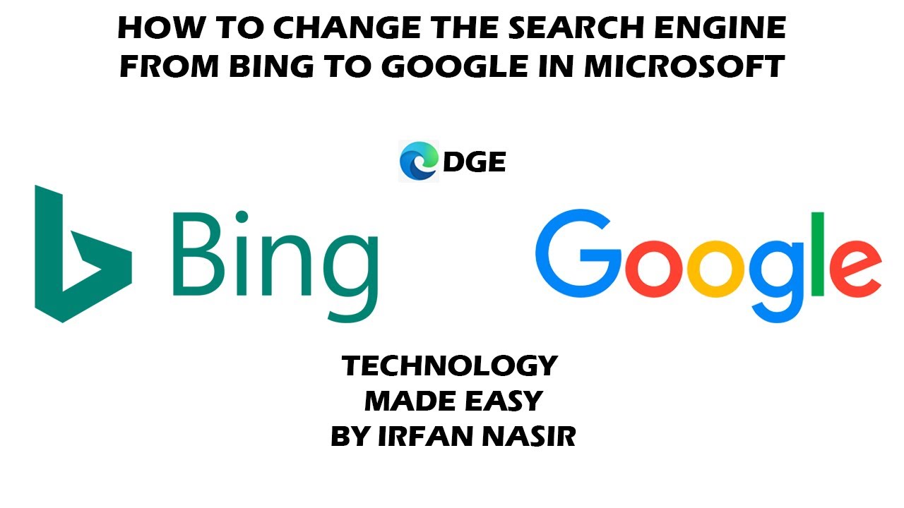 How To Change Default Search Bar And Search Engine In Ms Edge