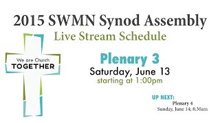 2015 SWMN Synod Assembly Plenary 3