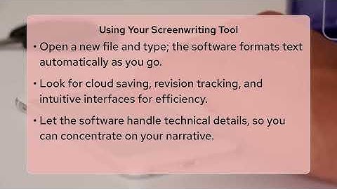 What Screenwriting Software Ensures Industry Standards?