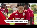  premier entrainement de minamino avec le groupe  as monaco