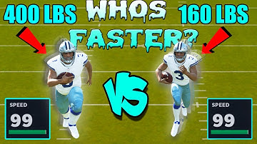 Does a Player’s Weight Affect Their Speed in Madden 21...