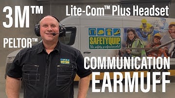 3M™ PELTOR™ Lite-Com™ Plus Headset. Communication Earmuff. SafetyQuip Review