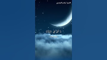 سورة الحاقة من آية 25 إلى آية 30 بصوت الشيخ ياسر الدوسري♥♥