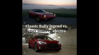 GTS unlikely rivals 8: Lancia Stratos '73 vs. Tesla Model S Signature Performance '12