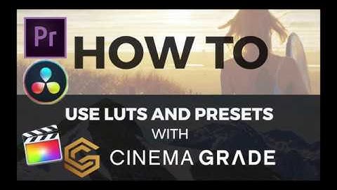 How to use LUTS and presets with Cinema Grade 🔴