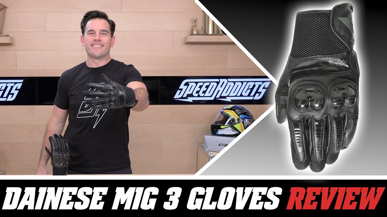 Dainese Mig 3 Gloves Review at SpeedAddicts.com - YouTube