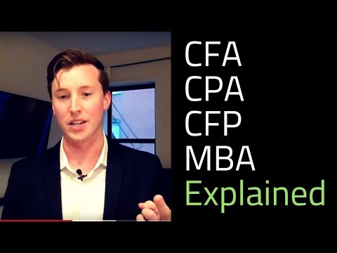 Video: Verschil Tussen MBA En CFA