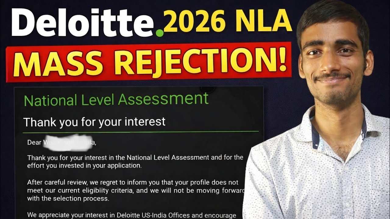 Deloitte NLA 2026 MASS REJECTION 😱 | Why So Many Candidates Rejected? (Truth Explained)