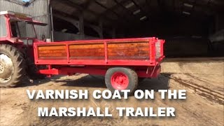 VARNISH COAT ON THE MARSHALL TRAILER