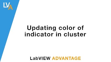 How to change the color of indicator inside a cluster - LabVIEW