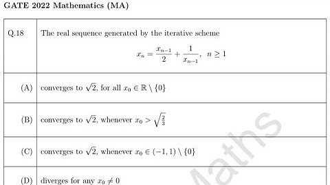 Gate 2022 , Real analysis, Question number-18