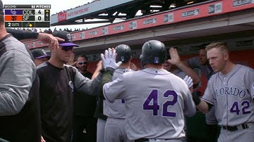 COL@SF: Blackmon drives in two with a single to right