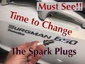 How To Change Spark Plugs on a Suzuki Burgman 650