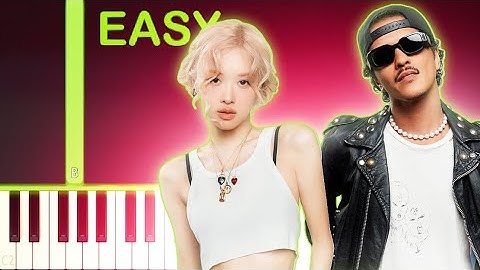 ROSÉ & Bruno Mars - APT. - EASY Piano Tutorial