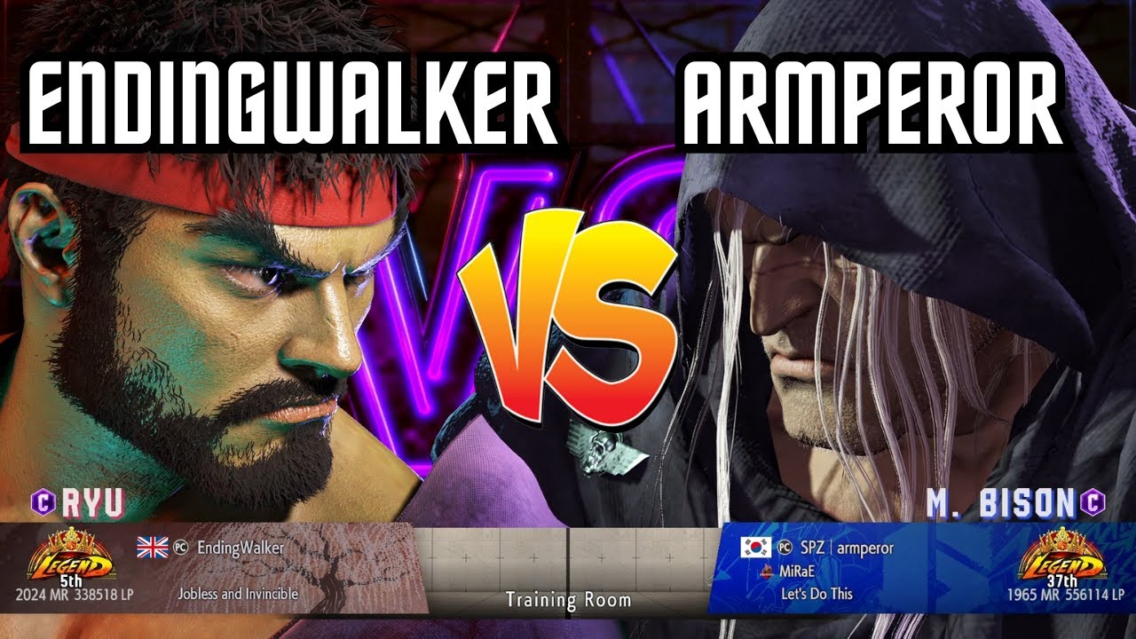 🔥SF6 - Endingwalker (Ryu) vs Armperor (M. Bison) High Level Gameplay