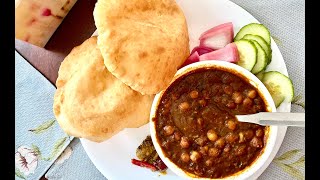 chole bhature recipe | chhole bhature | chana bhatura | chola batura