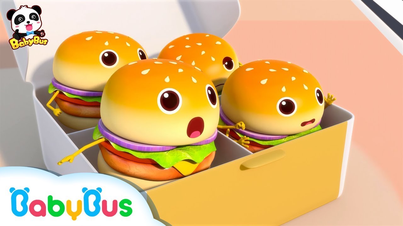 Câu chuyện thú vị của những chiếc Hamburger | Tuyển tập bài hát Hamburger | Nhạc thiếu nhi | BabyBus