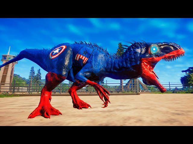 DINOSSAURO REX do BATMAN  Jurassic World Evolution Jogo de Dinossauro 