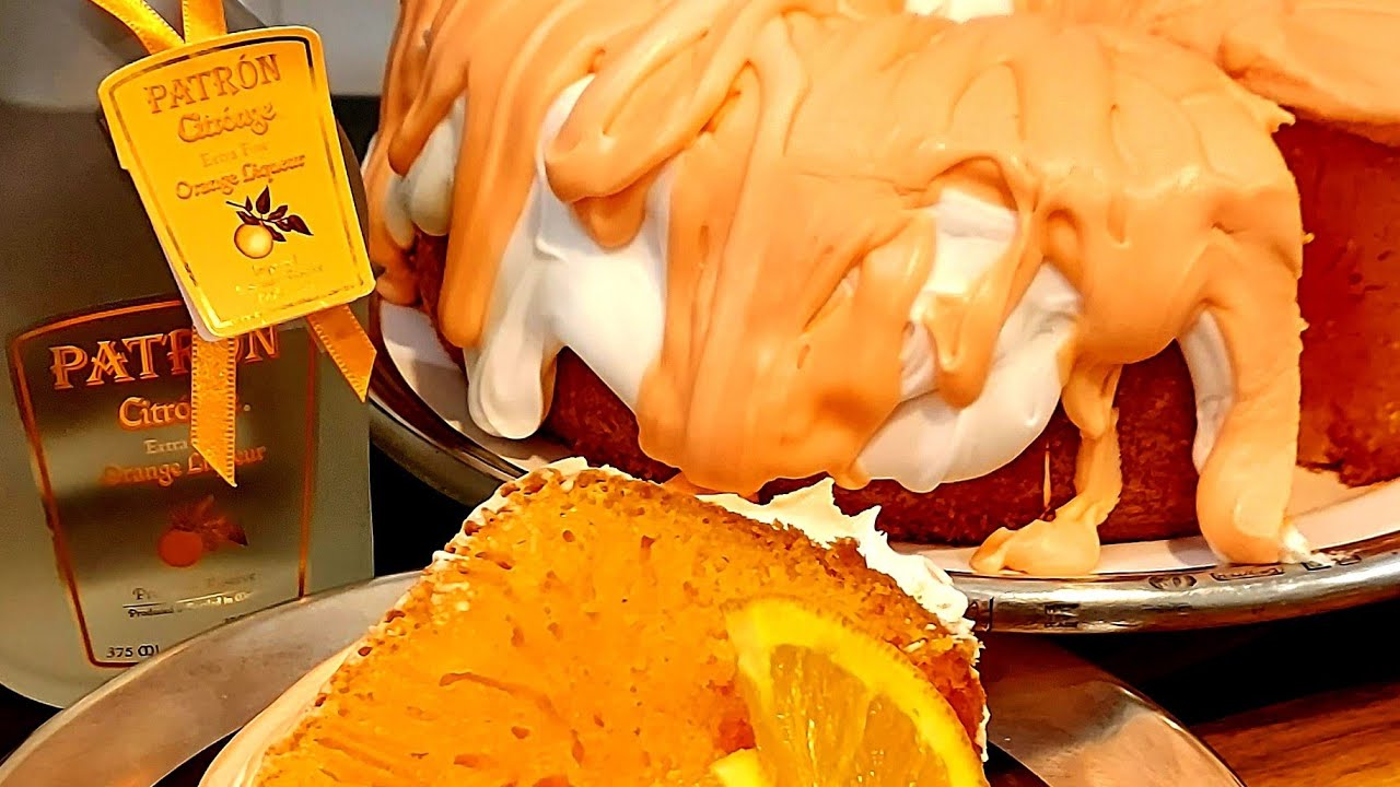 JUICY ORANGESICLE CAKE RECIPE with ORANGE PATRON FROSTING ORANGE CREAMSICLE PUSHUP CAKE