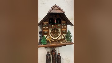 Video số 17  Đồng hồ cucku cổ 3 tạ tuần có hộp nhạc đi kèm hoạt cảnh-0388365494