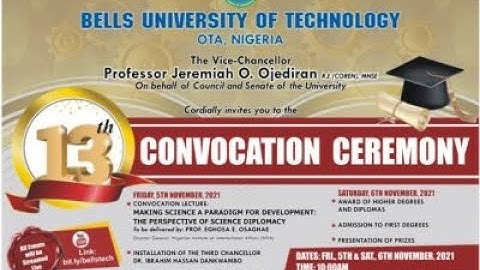 13th Convocation Ceremony, Admission to First Degrees & Presentation of Prizes