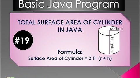 #19 Total Surface Area of Cylinder