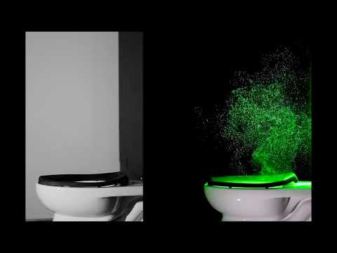 Lasers catch aerosols that explode out of flushing toilets