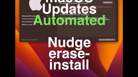 MacOS Sonoma updates automated! With Nudge and Erase Install - Deep Dive!