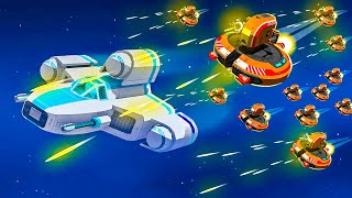 Massive Space Battle Vs. Android Armada in Space Crew! screenshot 4