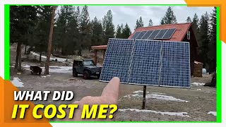 Simple DIY Solar Power System for Off Grid Cabins! #offgridcabinbuild #solarpower