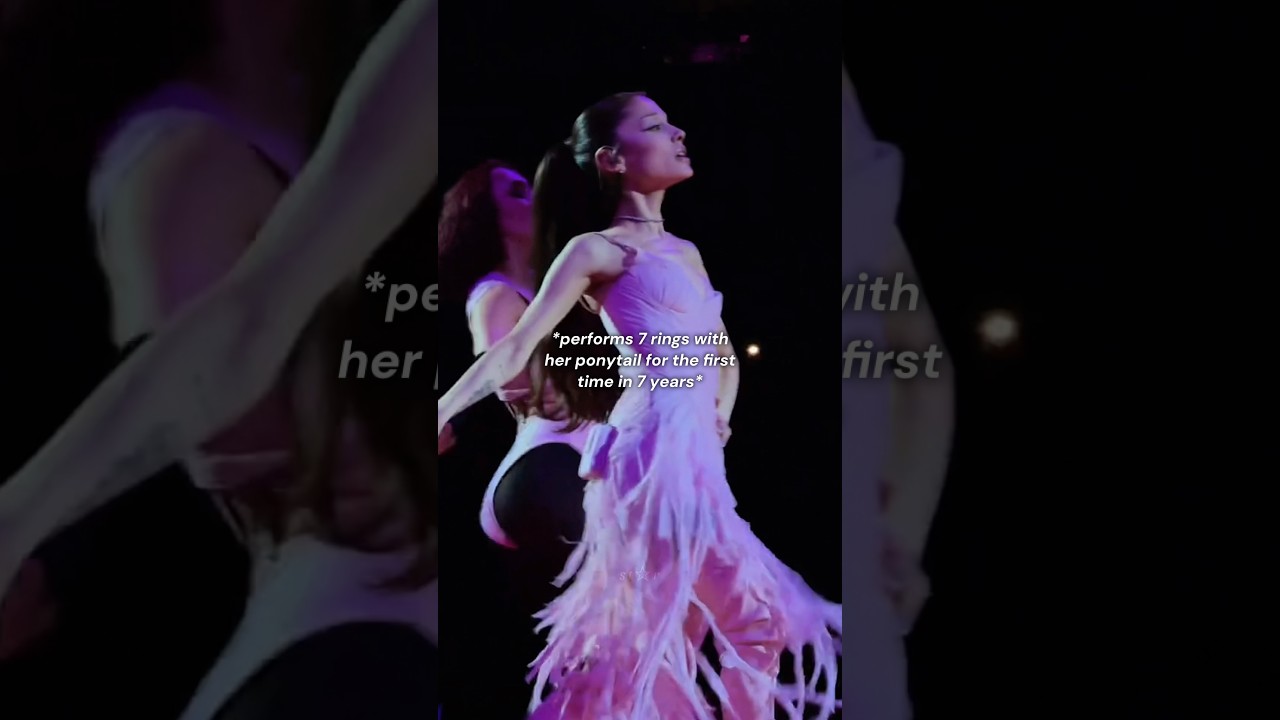 that transformation was crazy😳 #arianagrande #glinda #eternalsunshinetour #wicked #positions #petal