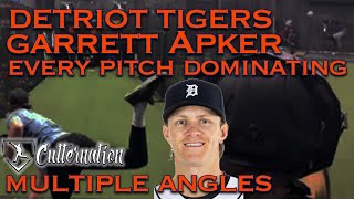 Tiger Prospect Garrett Apker Dicing Hitters in Live At-Bat! Every pitch multiple angles