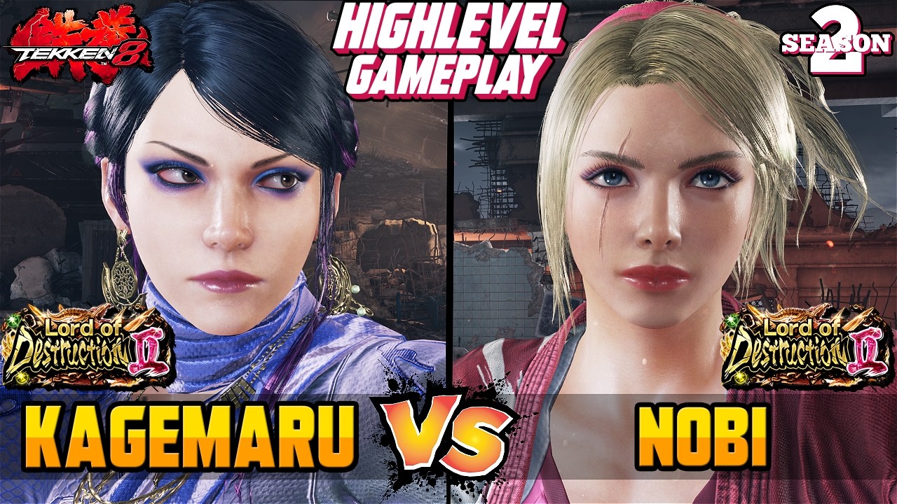 T8 – MTBT | KAGEMARU (Zafina) vs NOBI (Lidia) – Tekken 8 High Level Gameplay
