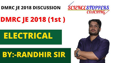 DMRC JE 2018 Question Paper Discussion | DMRC JE | SET :-2 | ELECTRICAL