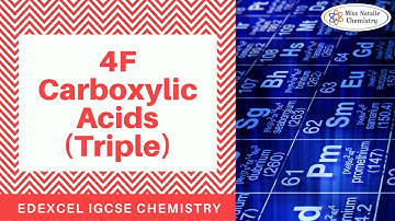 4F Carboxylic Acids (Triple) - Edexcel IGCSE Chemistry