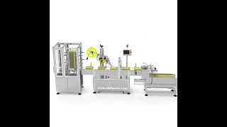 Paper Egg Tray Labeling Machine with two Stations and Auto Collecting Devices