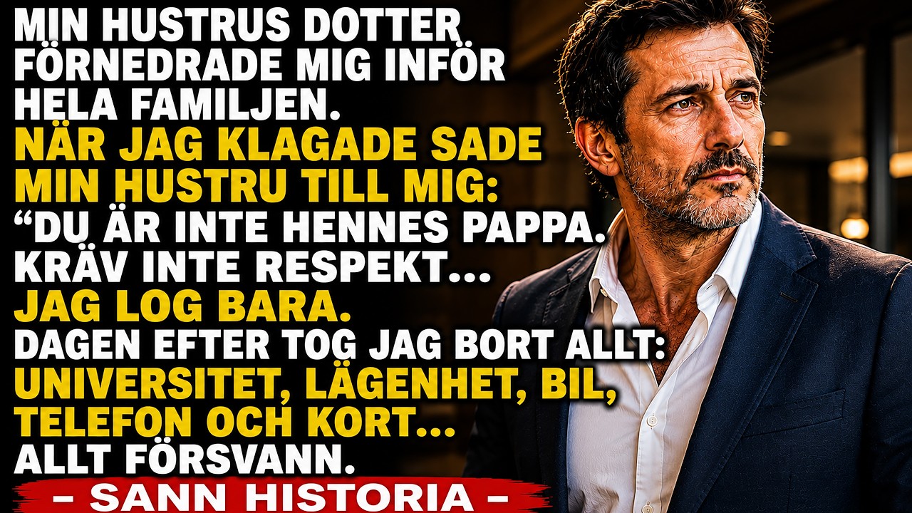 At dinner, Linnea smiled and said I was like a guest who didn't know why he was invited. Karin didn't correct her. She looked at me with that patient voice and said, "Anders, you're not her...